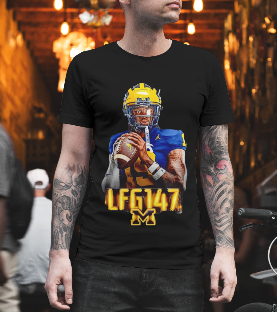 Bryce Underwood Michigan Wolverines LFG147 Football M T-Shirt