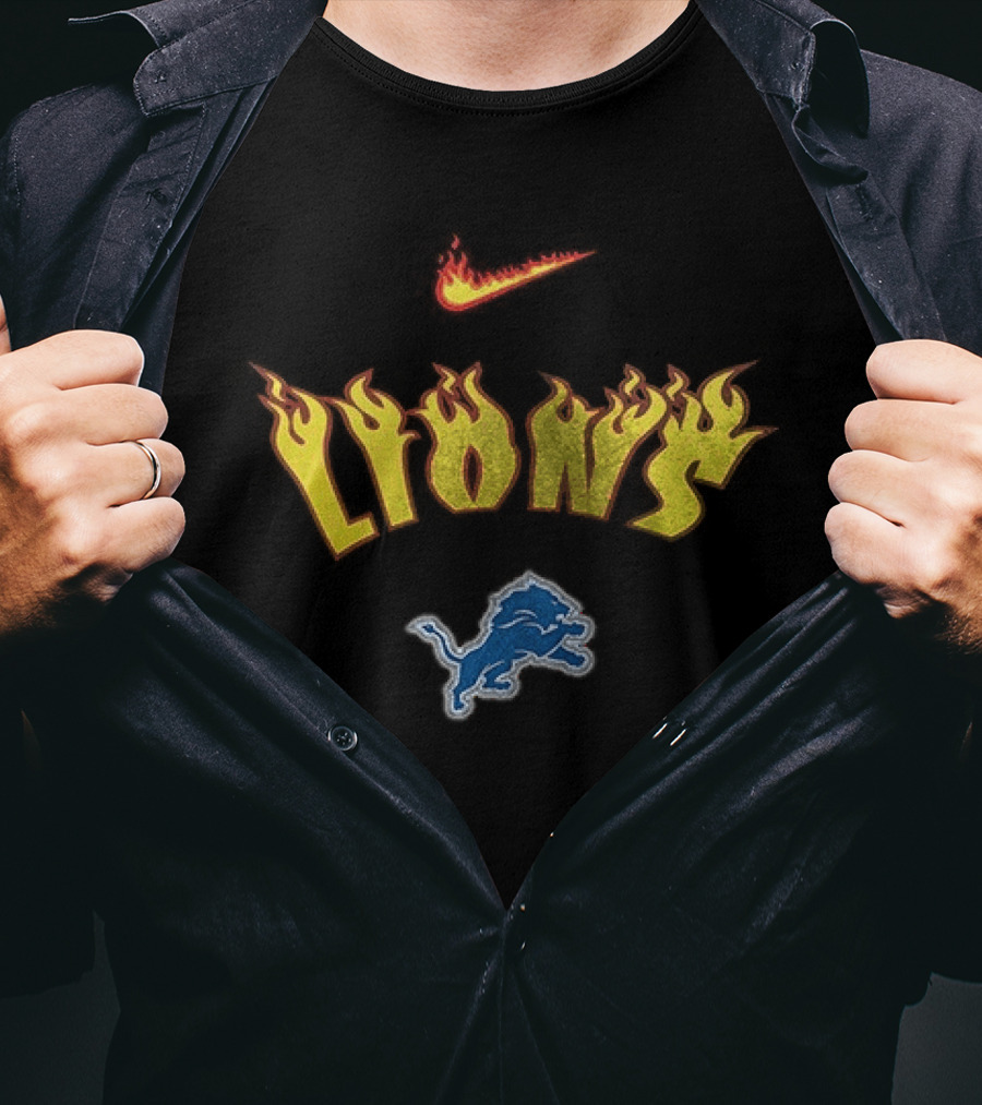 Detroit Lions Firewave Nike One Pride T-Shirt
