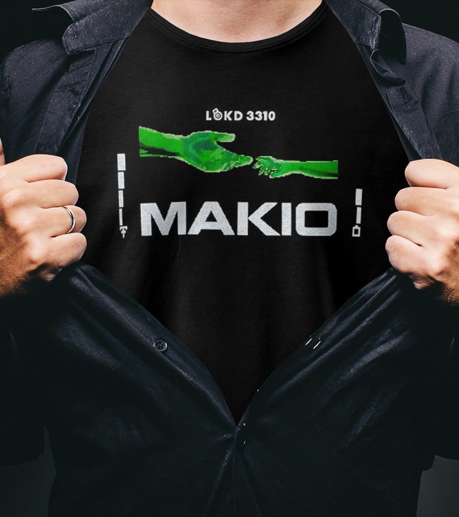 Makio Lokd 3310 Green Hands Connection T-Shirt