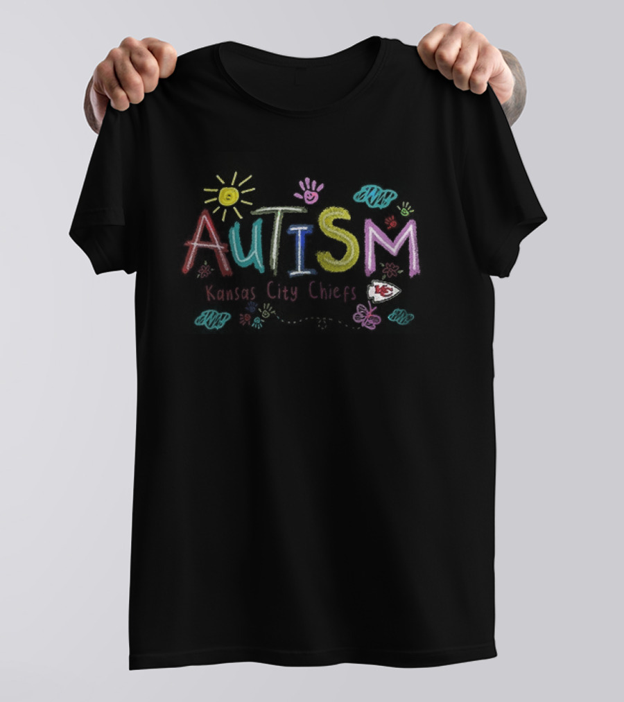 Kansas City Chiefs Autism Awareness Teach Love Hope T-Shirt
