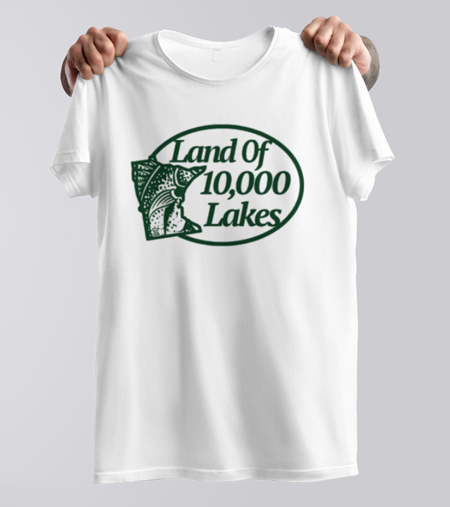 Land Of 10000 Lakes Fish Minnesota T-Shirt