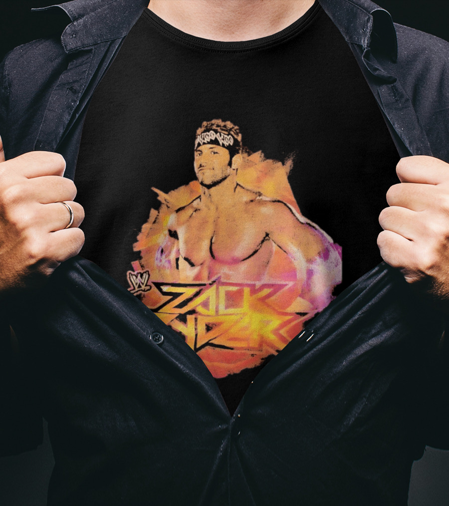 Zack Ryder WWE Woo Woo Woo Headband Wrestler T-Shirt