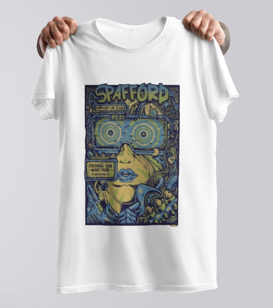 Spafford February 18 2026 Colonial Oak Music Park St Augustine FL Psychedelic T-Shirt