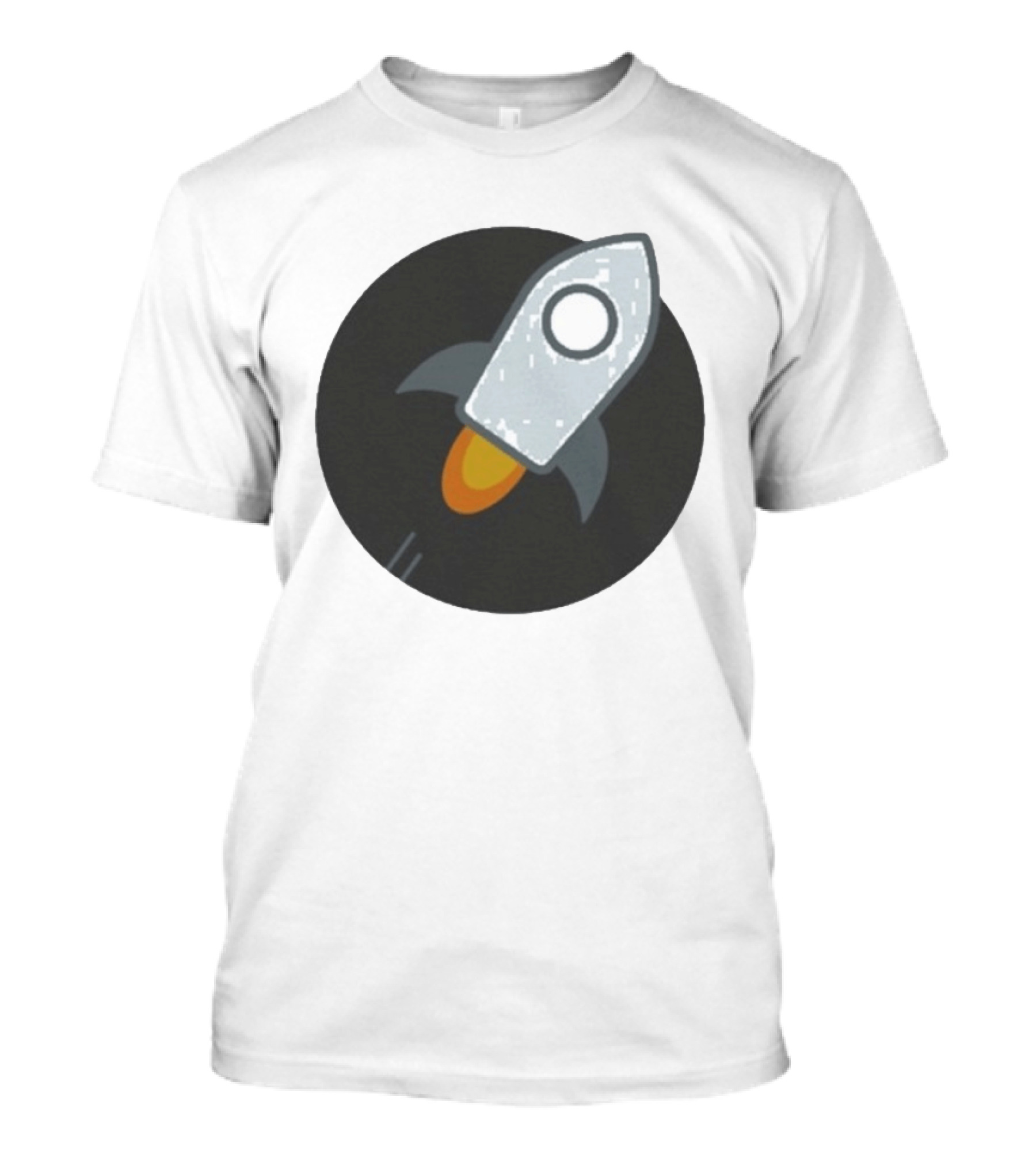 Stellar Rocket Cryptocurrency Digital Spacecraft T-Shirt