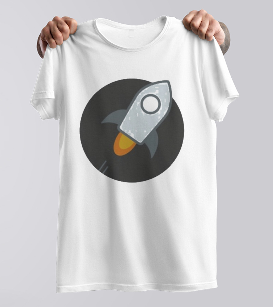 Stellar Rocket Cryptocurrency Digital Spacecraft T-Shirt