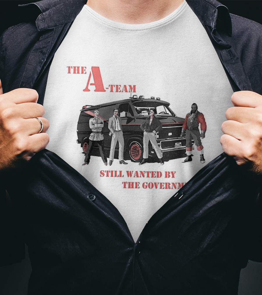 The A Team Classic Van Wanted By The Government T-Shirt
