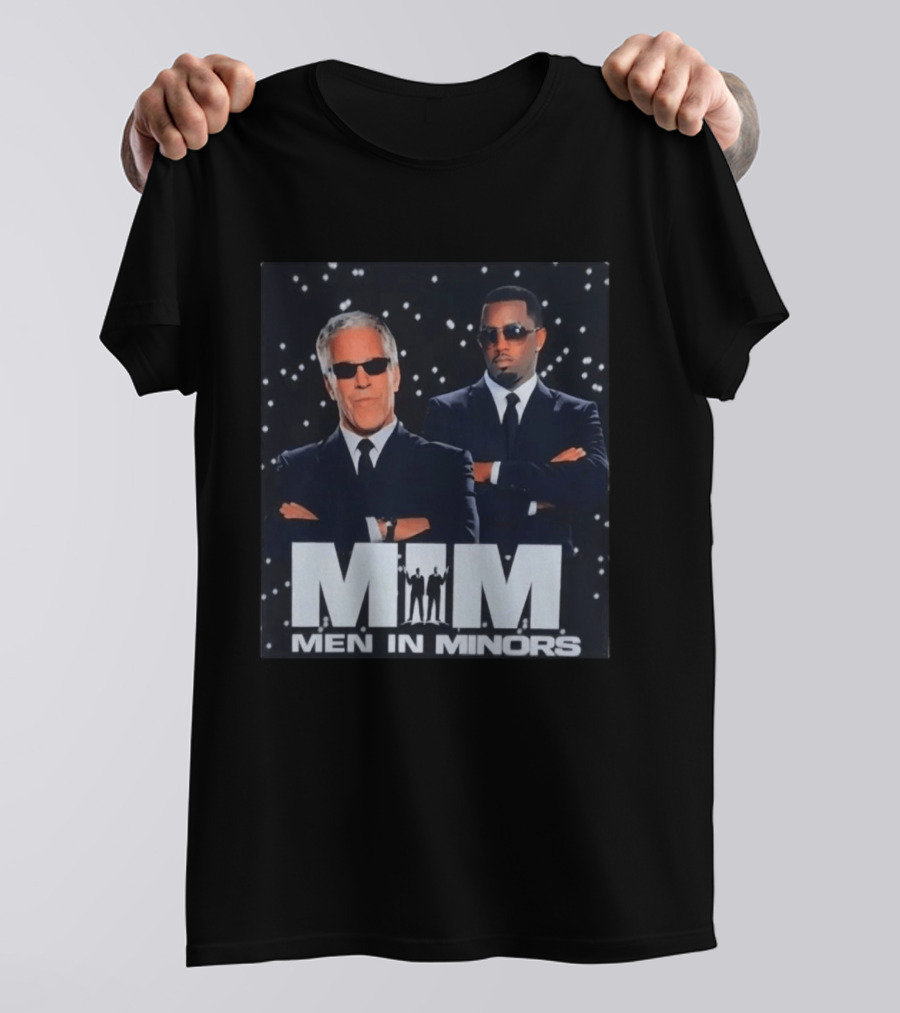 MiM Men In Minors Suit Sunglasses Stars T-Shirt
