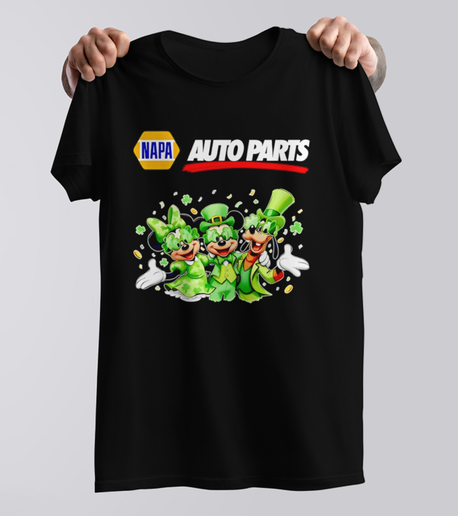 NAPA Auto Parts Mickey Mouse St Patrick's Day T-Shirt
