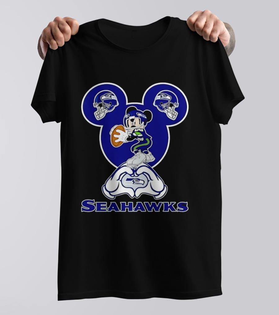 Mickey Mouse Seattle Seahawks Football Fanatic Collection T-Shirt