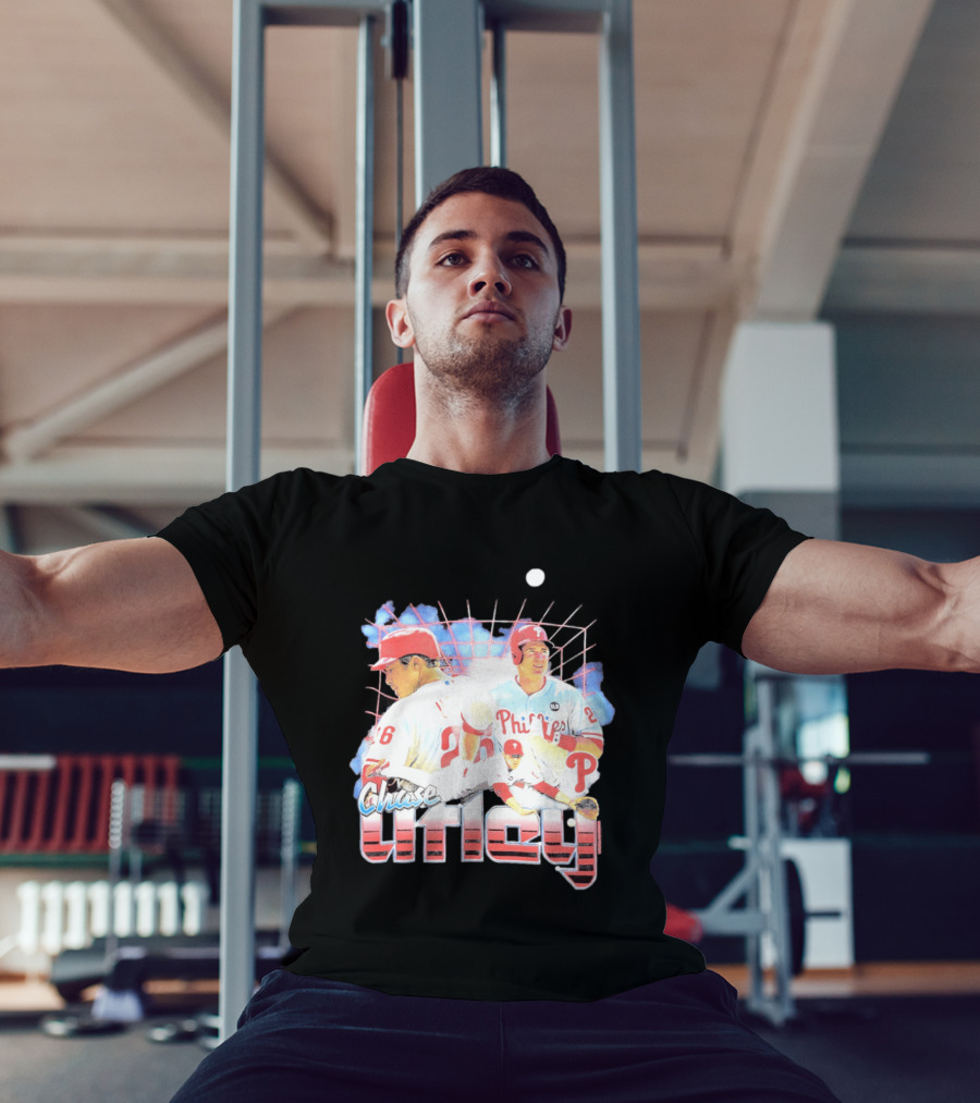 Chase Utley Philadelphia Phillies Baseball Icon 26 T-Shirt