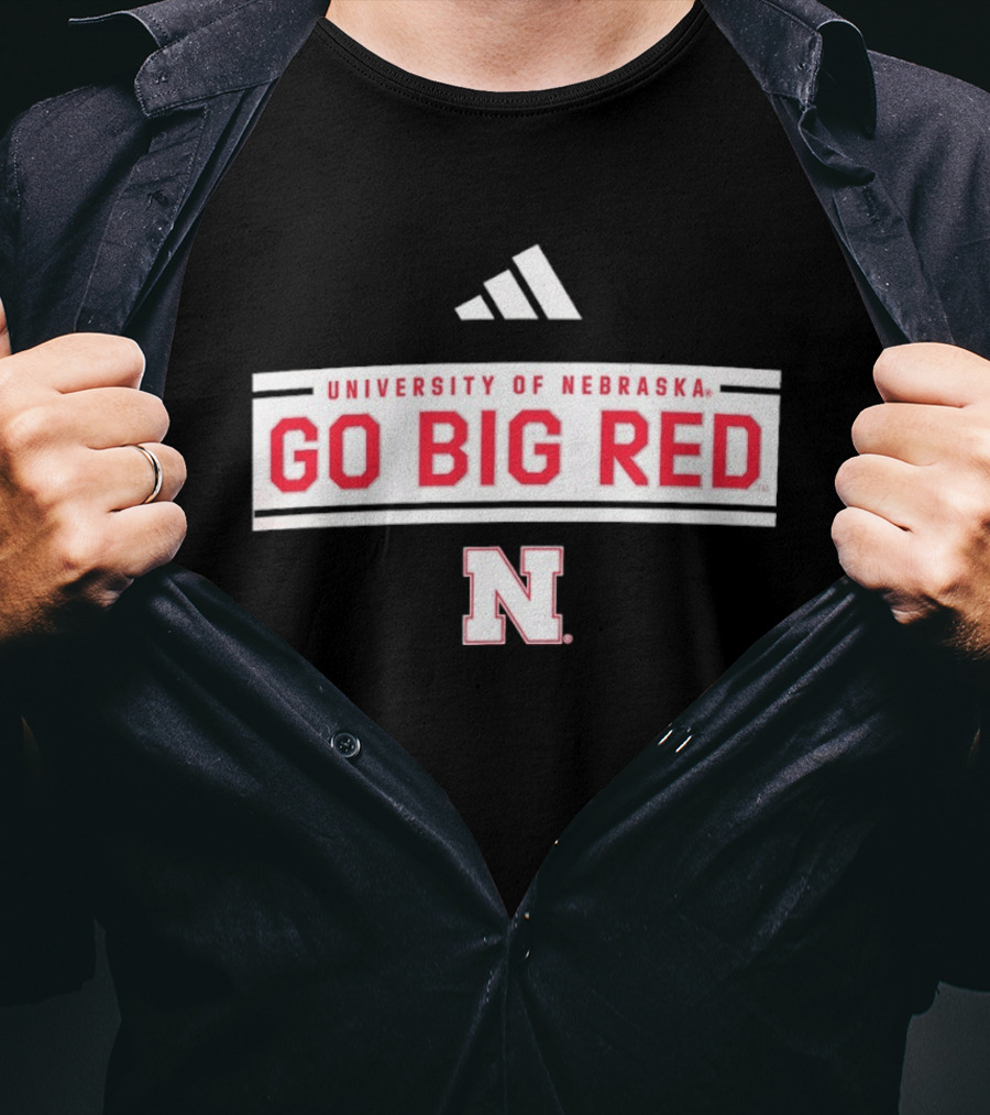 University Of Nebraska Go Big Red Adidas Nebraska N T-Shirt