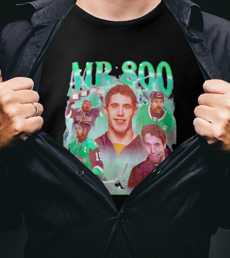 Curtis McKenzie Mr 800 Dallas Stars 16 Hockey Celebration T-Shirt