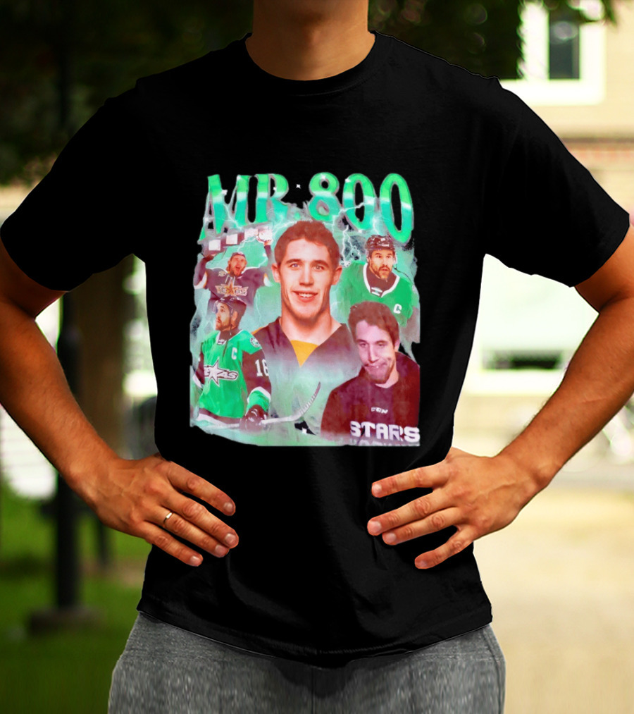 Curtis McKenzie Mr 800 Dallas Stars 16 Hockey Celebration T-Shirt