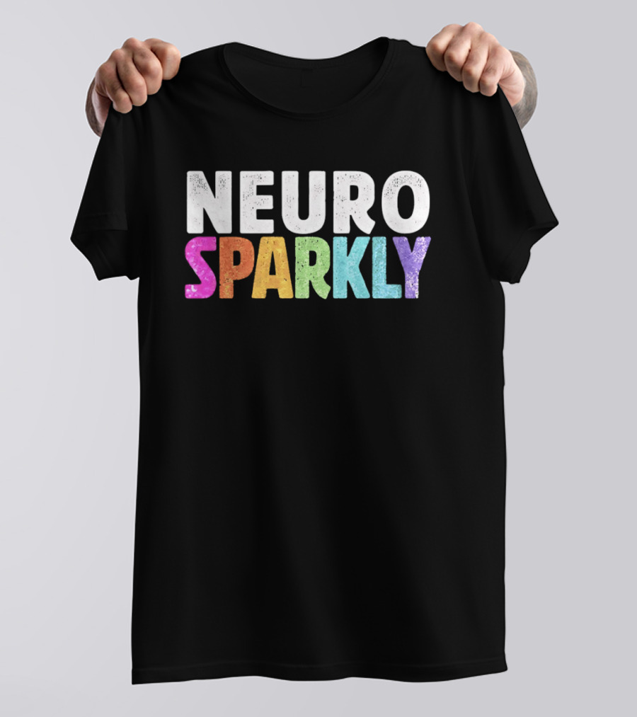 Neuro Sparkly Rainbow Glitter T-Shirt