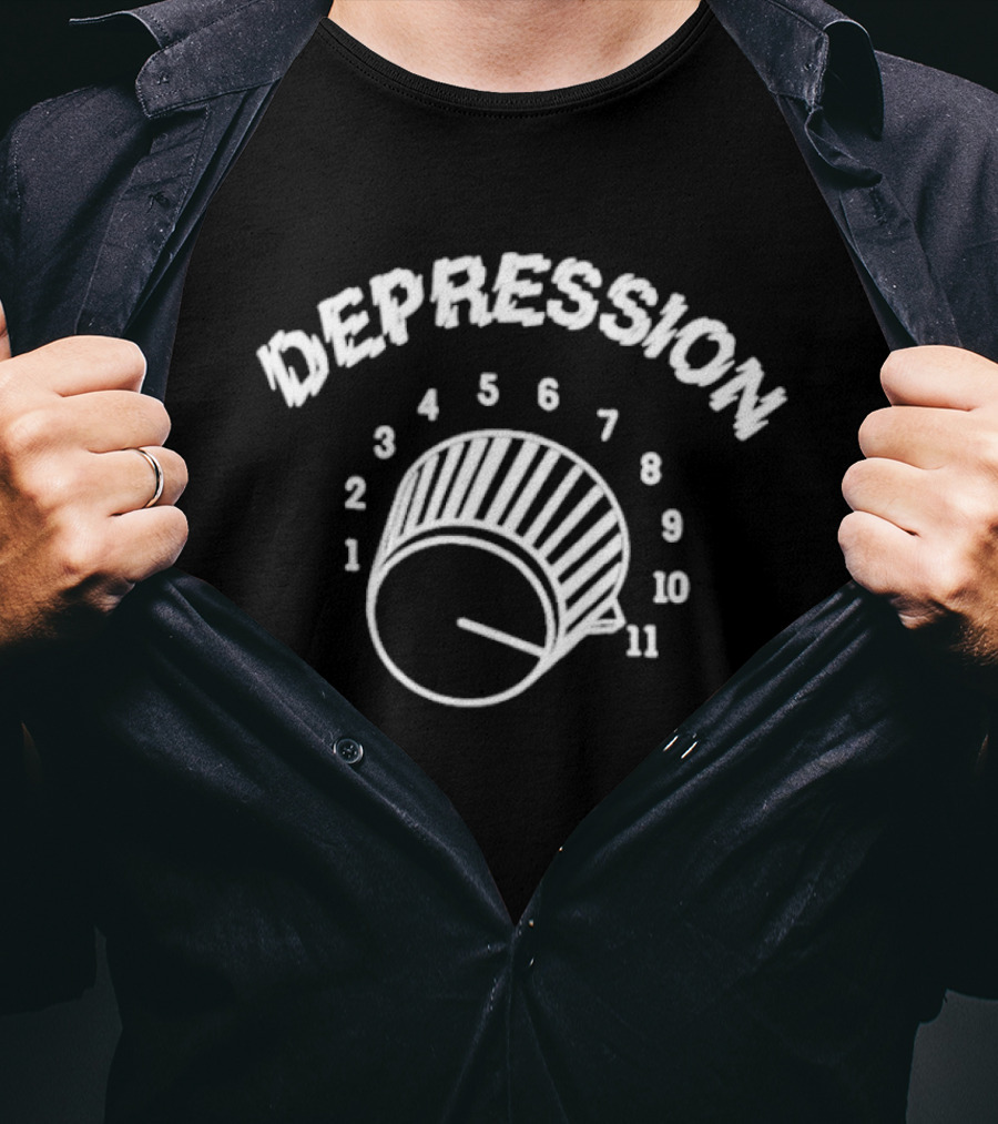 Depression Knob Turned Up To Eleven Methsyndicate T-Shirt