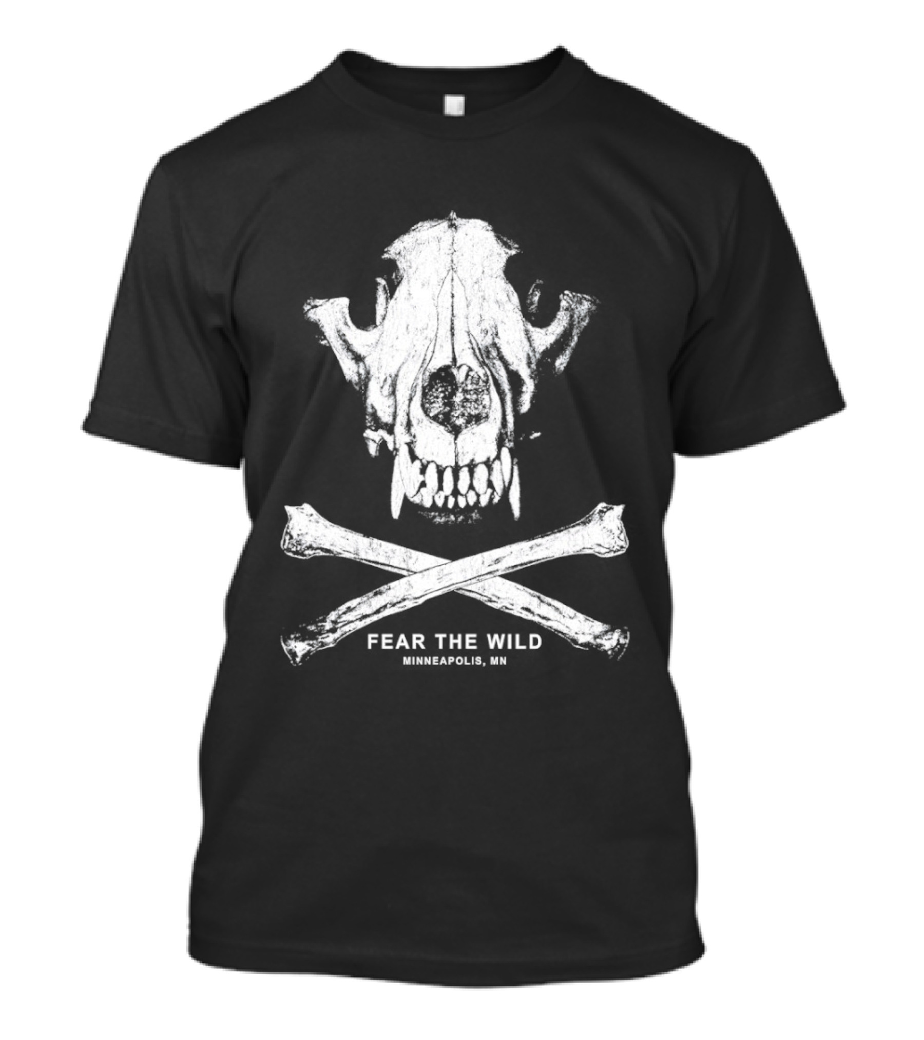 Fear The Wild Skull And Crossbones Minneapolis MN T-Shirt