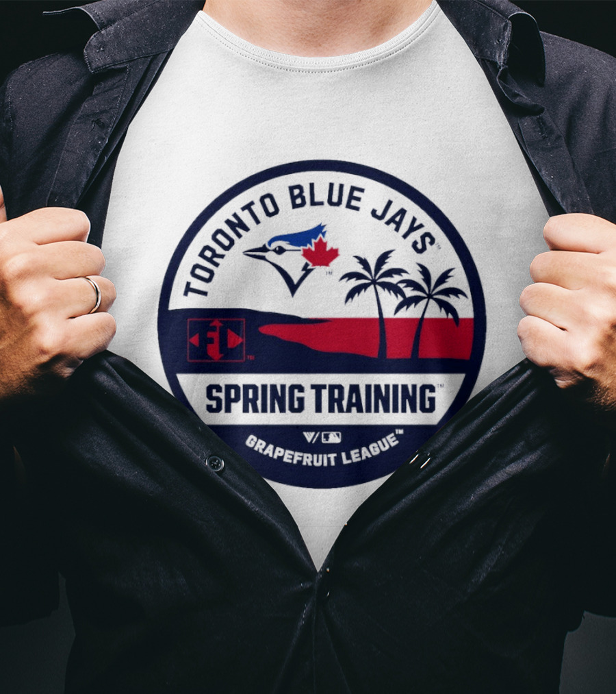 Toronto Blue Jays Spring Training Luxe Knit Palm Trees T-Shirt