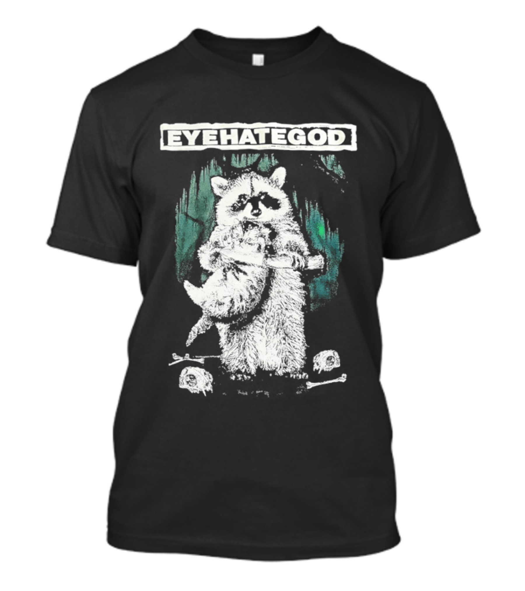 Raccoon Eyehategod Band Merchandise T-Shirt
