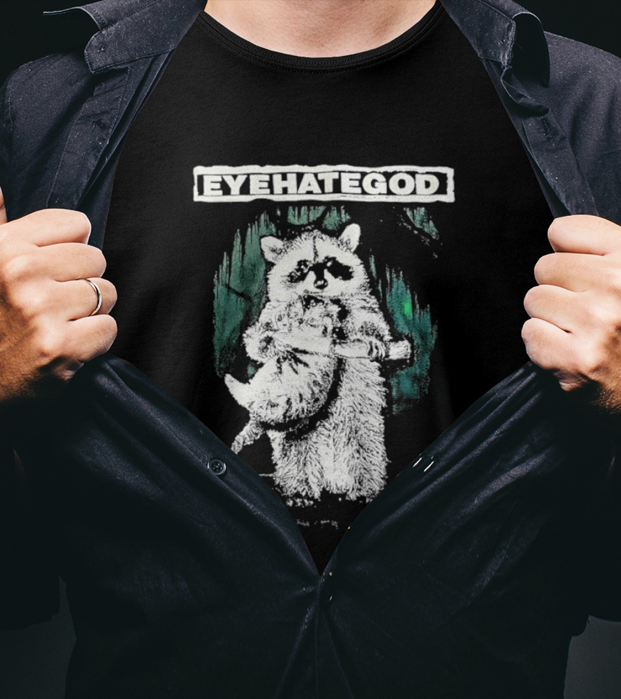 Raccoon Eyehategod Band Merchandise T-Shirt