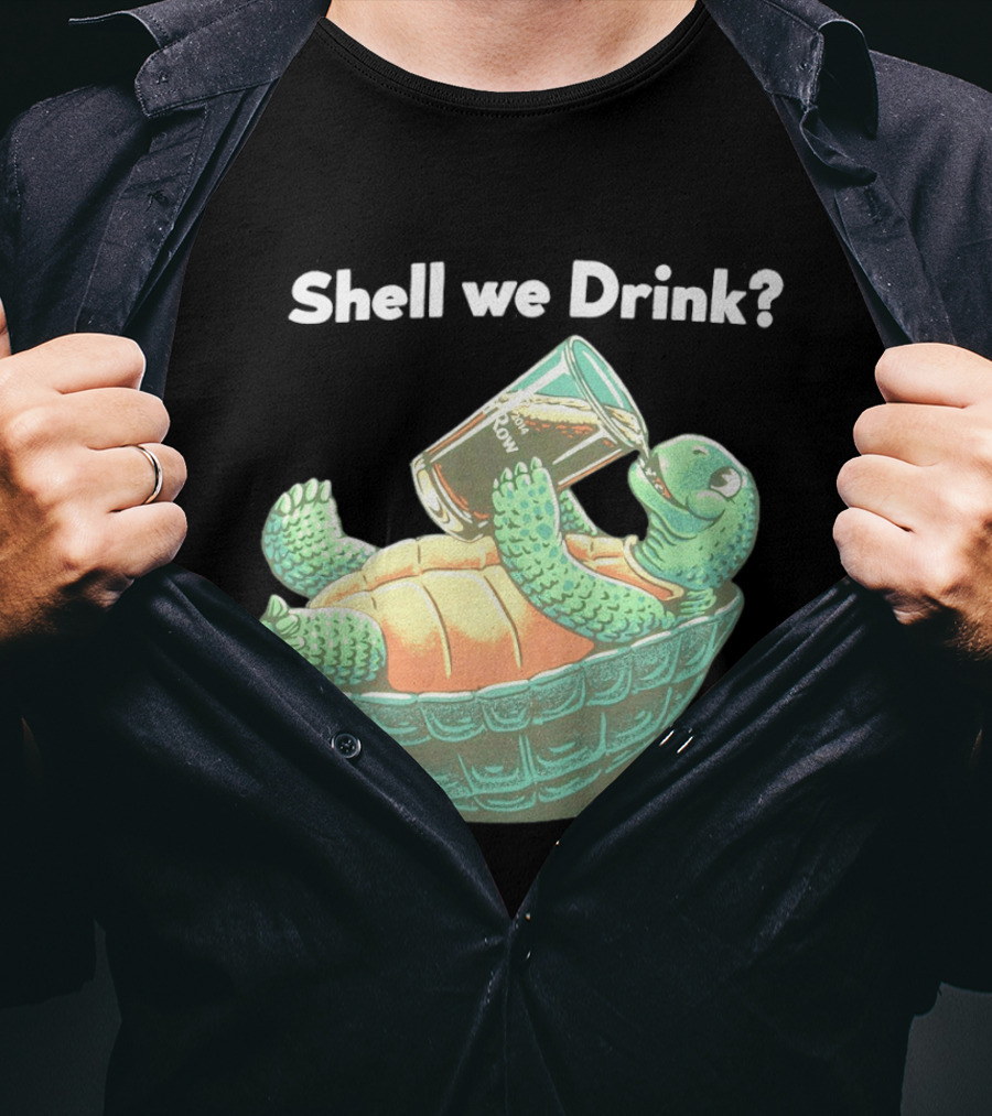 Shell We Drink Irish Party Turtle T-Shirt