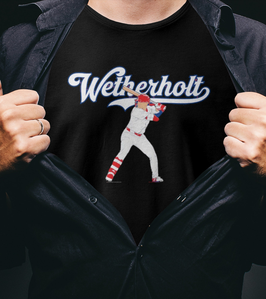 Wetherholt St. Louis Cardinals Baseball Swing Athletic T-Shirt