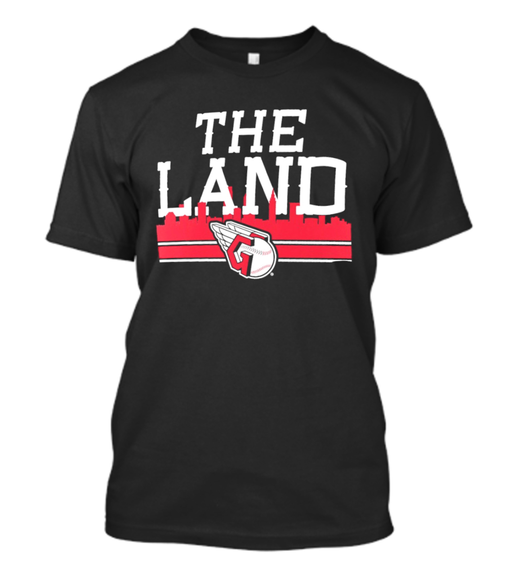 The Land Cleveland Guardians Baseball Skyline T-Shirt