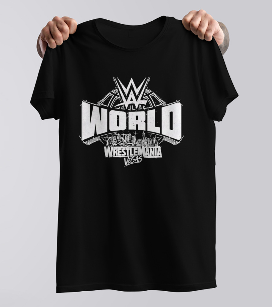 WWE World Wrestlemania Vegas Skyline T-Shirt