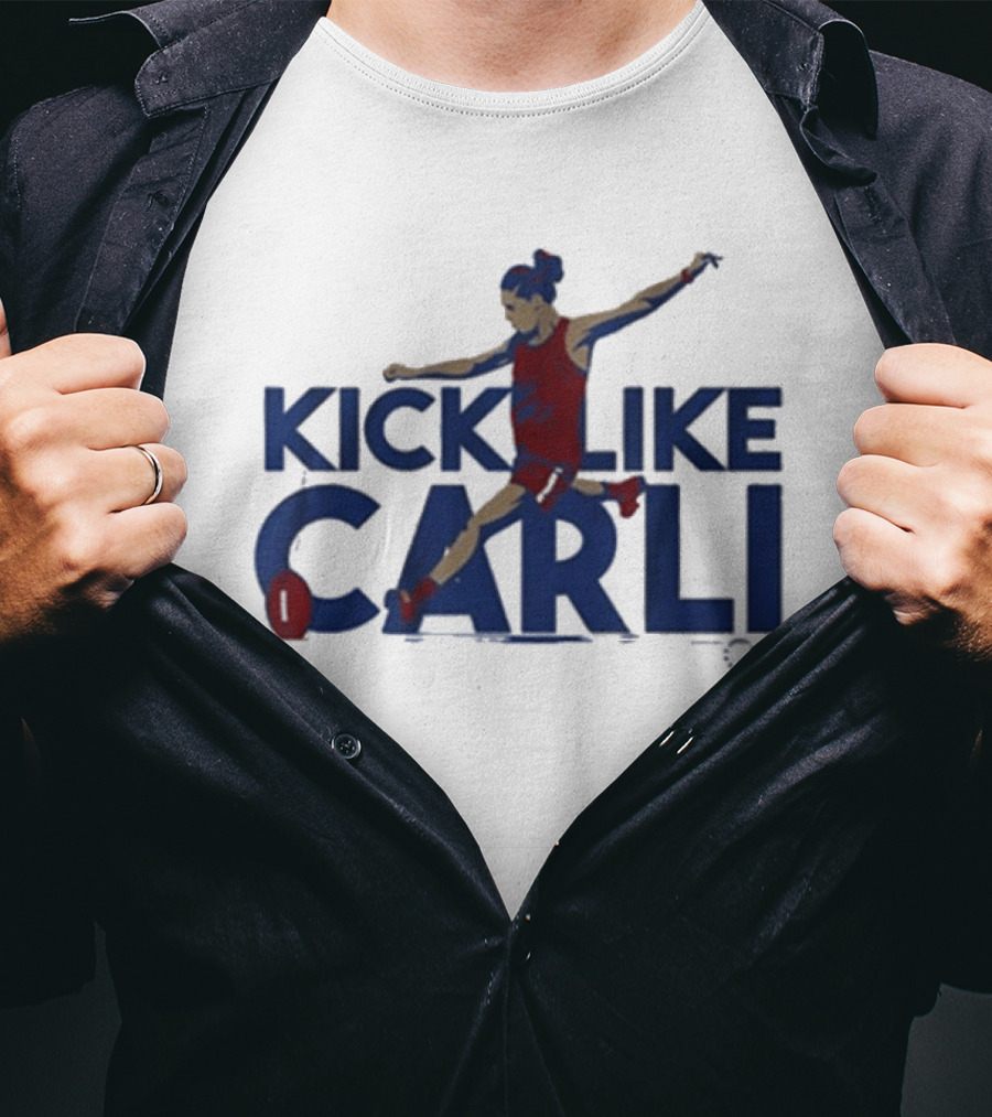 Kick Like Carli USWNT Player Soccer T-Shirt