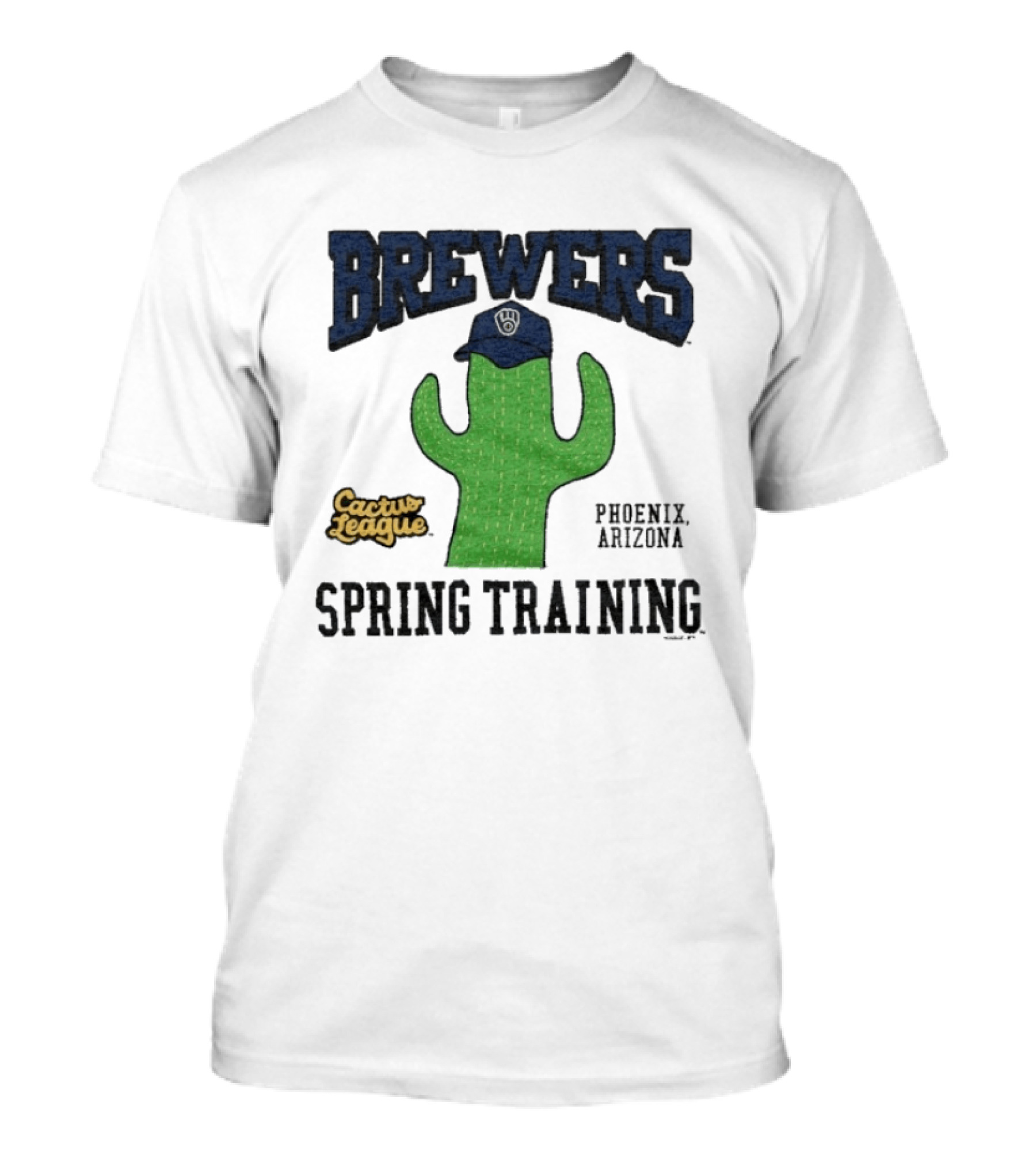 Milwaukee Brewers Cactus League Spring Training Phoenix Arizona Cactus Hat T-Shirt