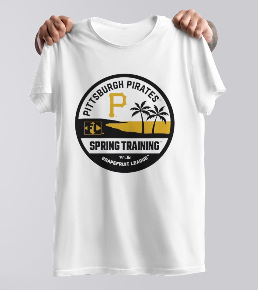 Pittsburgh Pirates Spring Training Luxe Knit Grapefruit League Palm Trees T-Shirt