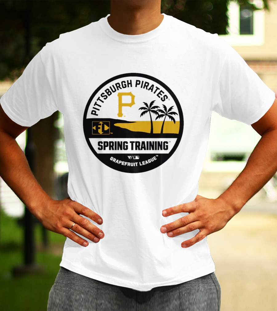 Pittsburgh Pirates Spring Training Luxe Knit Grapefruit League Palm Trees T-Shirt