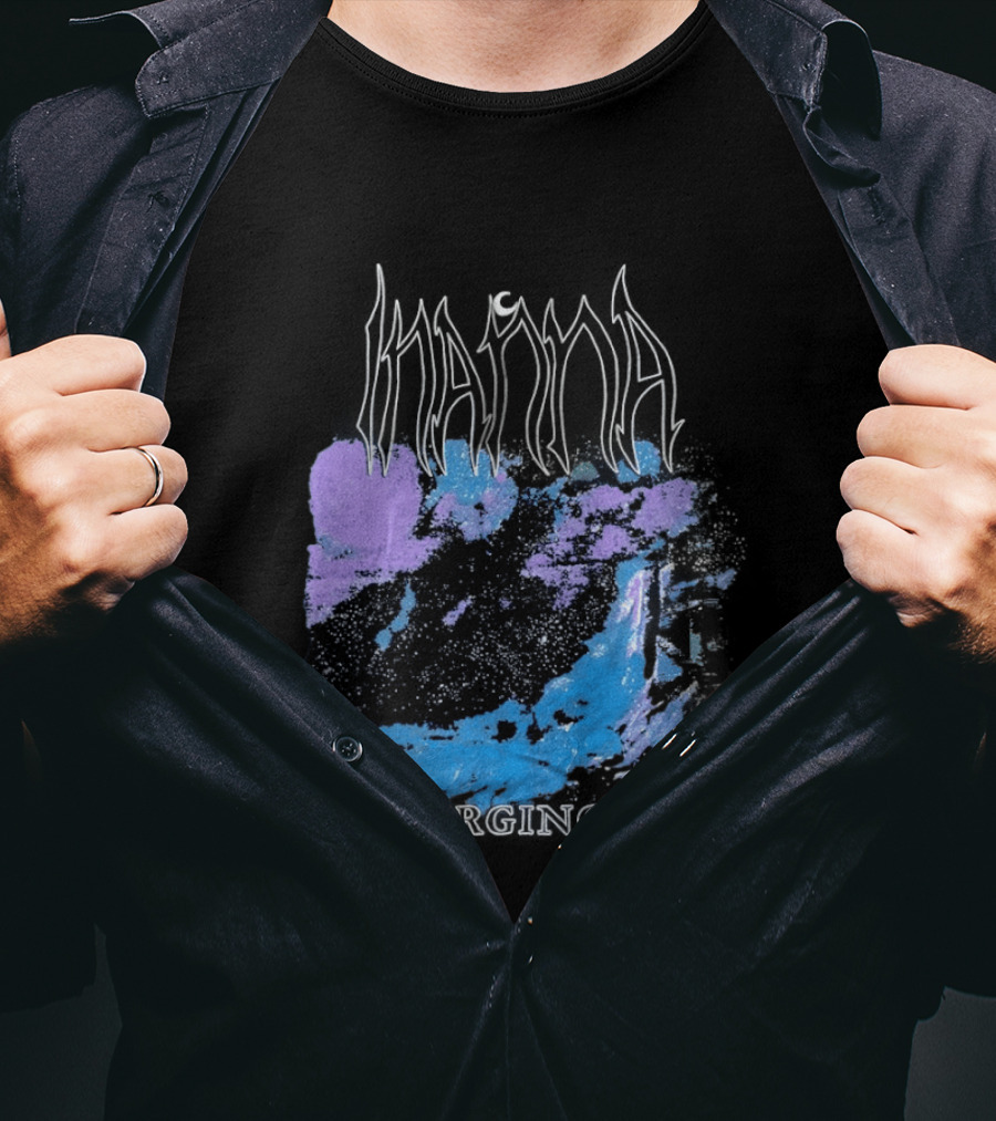 Inanna Converging Ages Abstract Purple And Blue T-Shirt