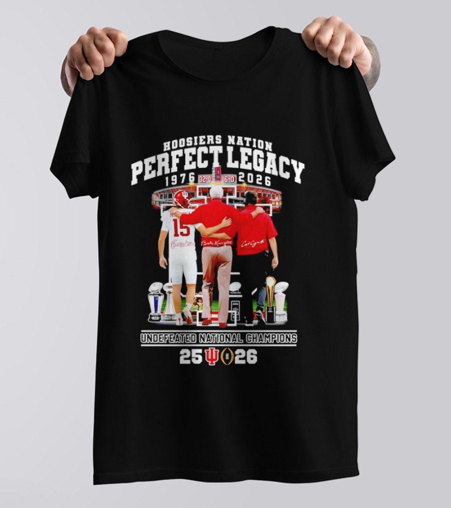 Indiana Hoosiers Coach And Player Nation Perfect Legacy T-Shirt