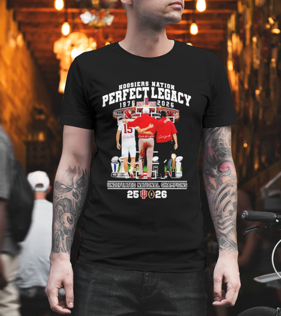 Indiana Hoosiers Coach And Player Nation Perfect Legacy T-Shirt