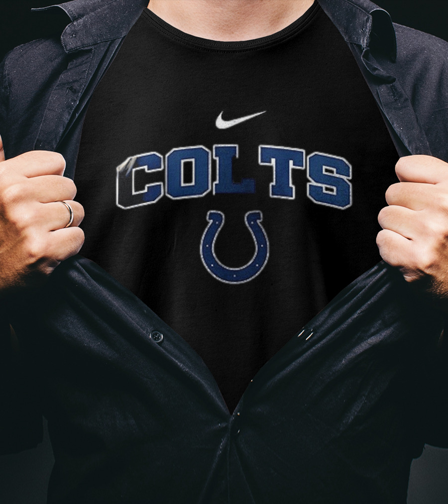 Indianapolis Colts Hairstylist NFL Nike Colts Horseshoe T-Shirt