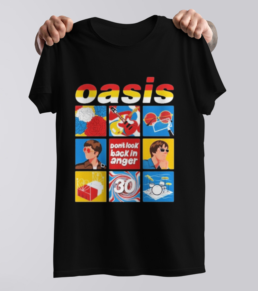 Oasis Don't Look Back In Anger 30 Years Celebration T-Shirt