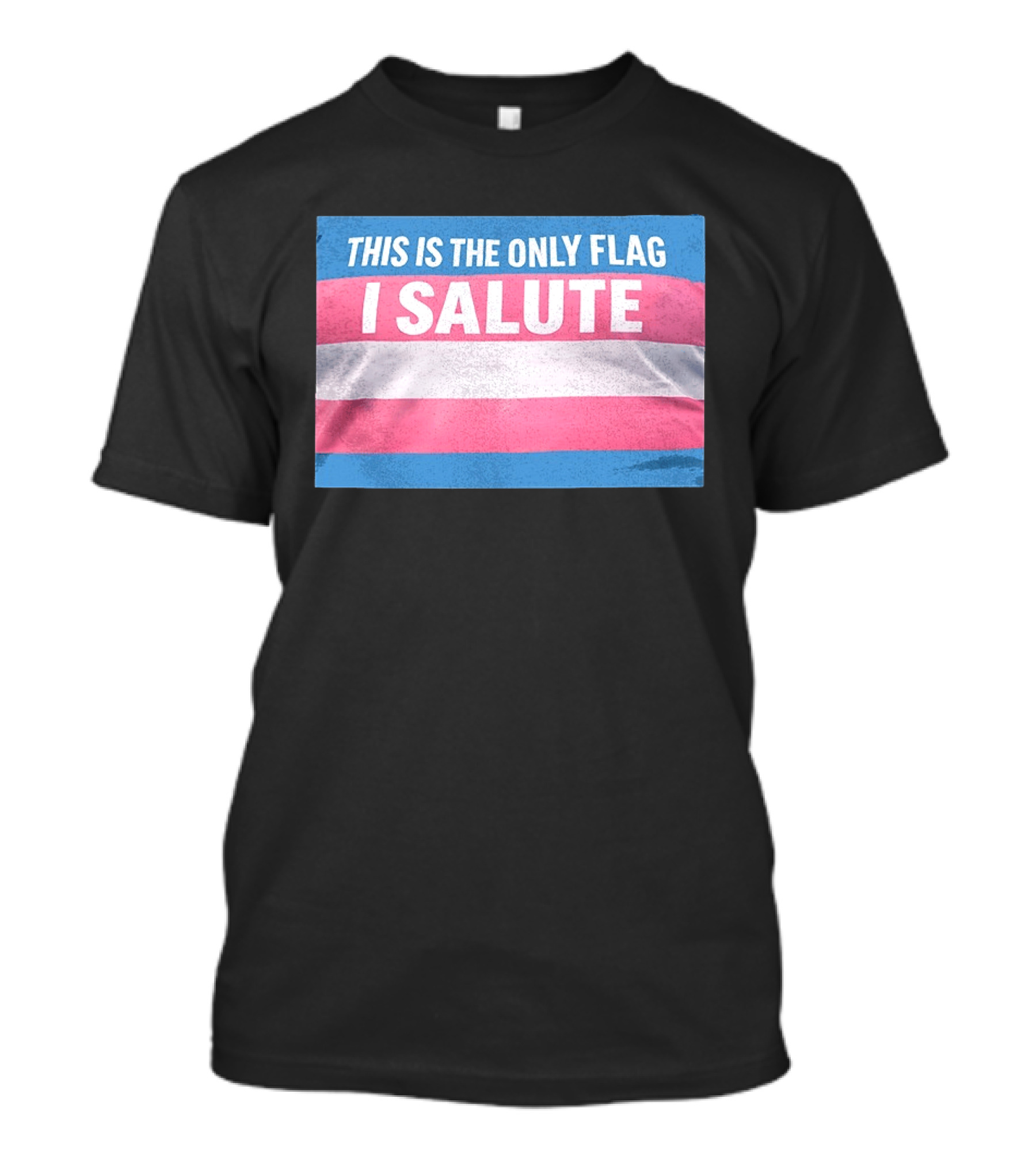 This Is The Only Flag I Salute Transgender Pride T-Shirt