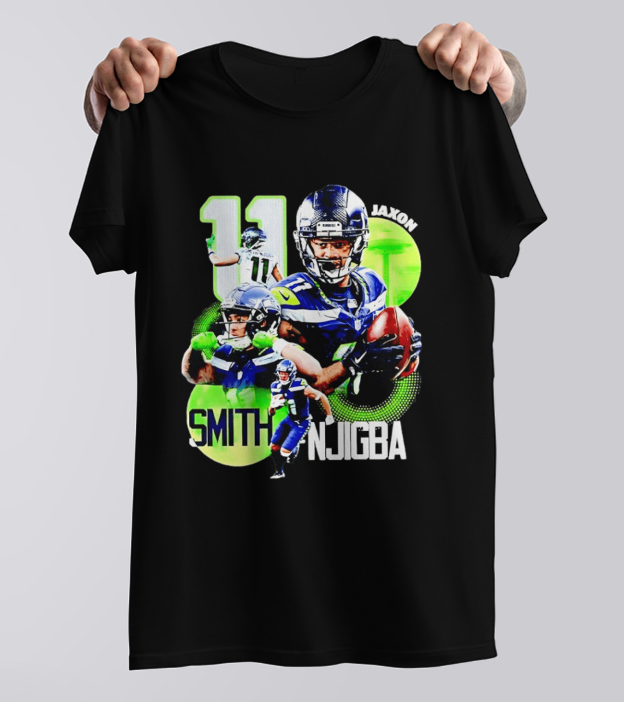 Jaxon Smith Njigba 11 Seattle Seahawks Football Receiver T-Shirt