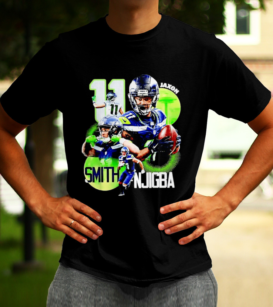 Jaxon Smith Njigba 11 Seattle Seahawks Football Receiver T-Shirt