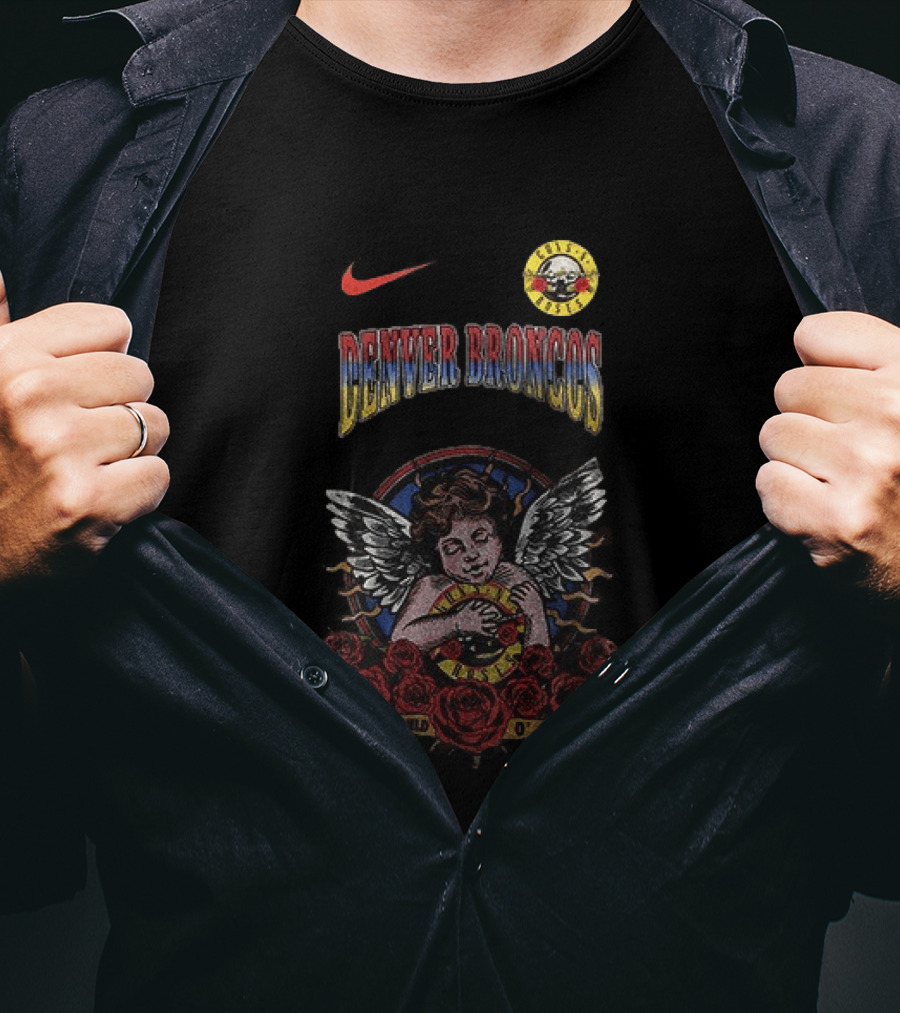 Denver Broncos Guns N' Roses Sweet Child O' Mine Nike Collaboration T-Shirt