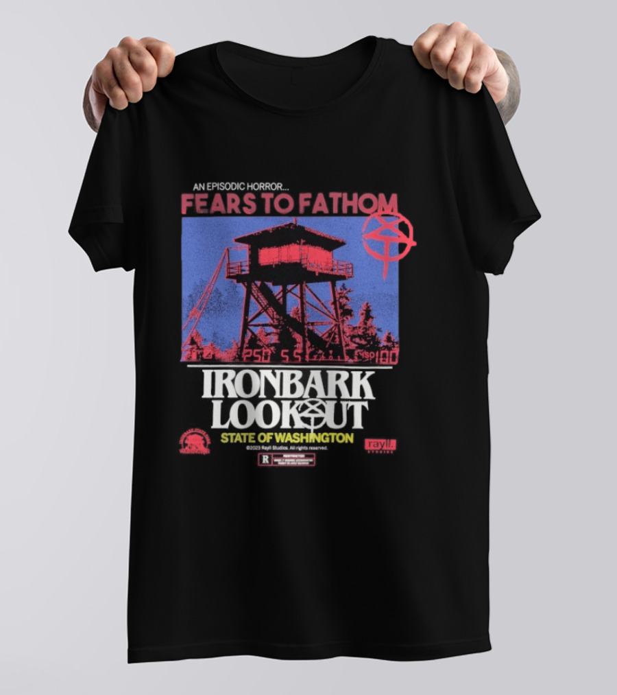 Fears To Fathom Ironbark Lookout State Of Washington Night Episodic Horror T-Shirt
