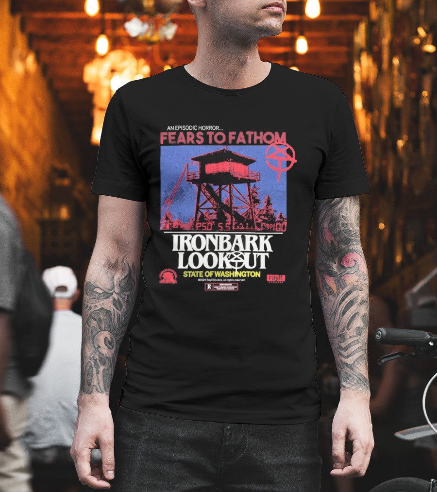 Fears To Fathom Ironbark Lookout State Of Washington Night Episodic Horror T-Shirt