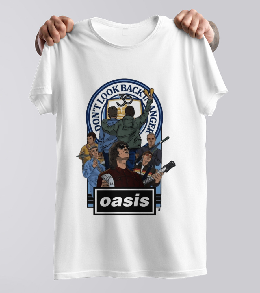 Don't Look Back In Anger Oasis 30th Anniversary Celebration T-Shirt