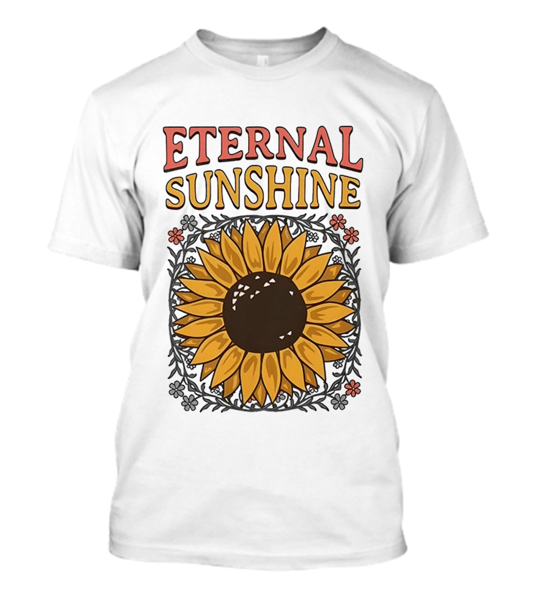Eternal Sunshine Sunflower Blossom Floral T-Shirt