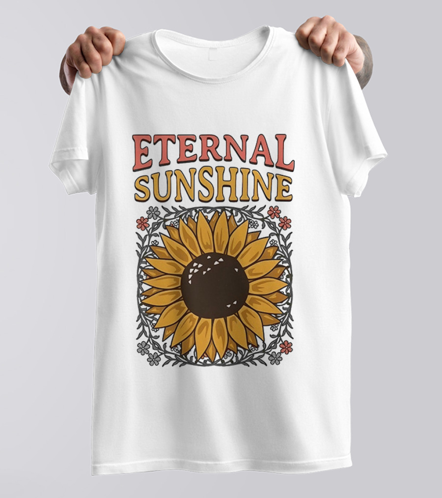 Eternal Sunshine Sunflower Blossom Floral T-Shirt