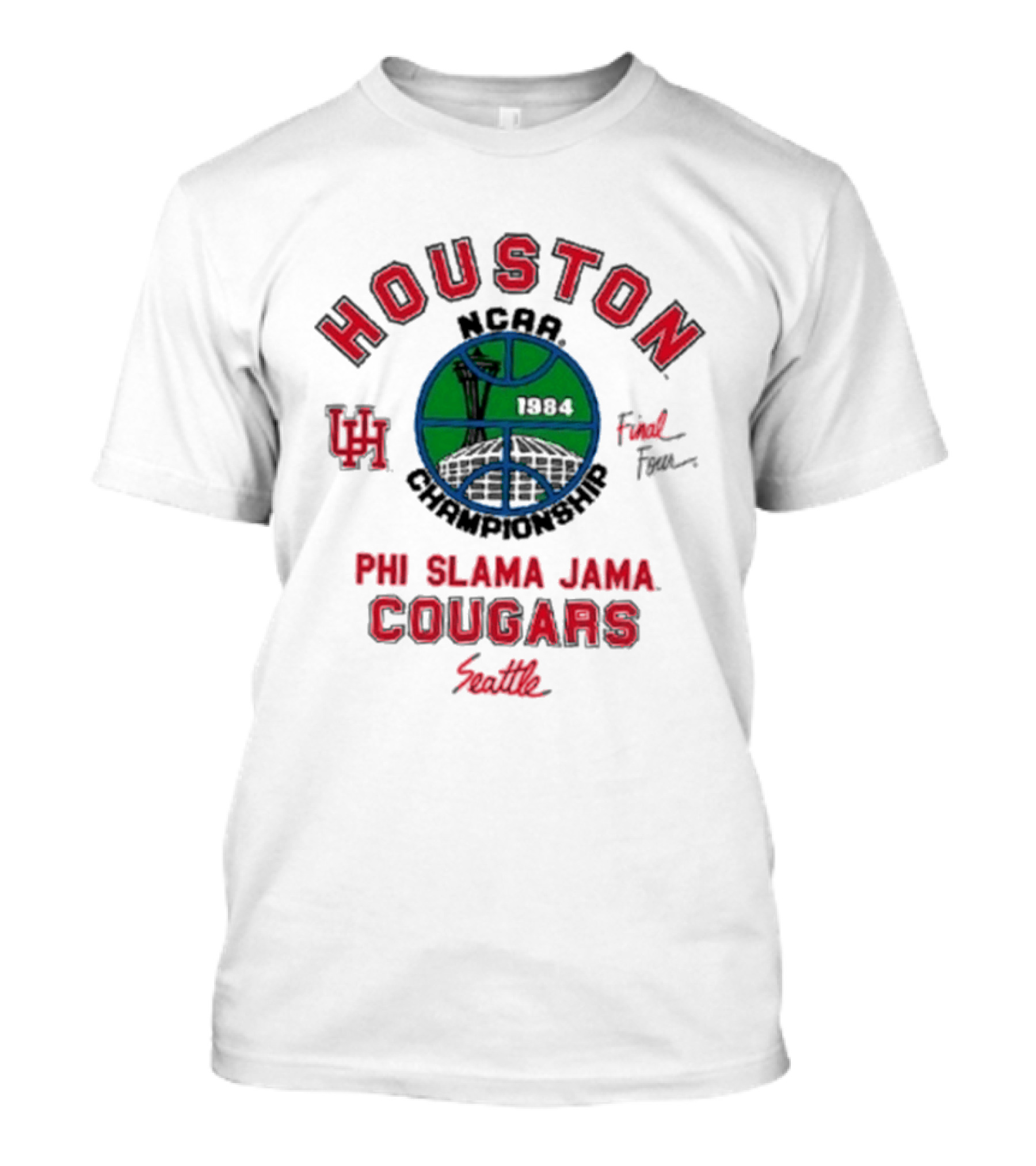 Houston Cougars NCAA Final Four Seattle Phi Slama Jama T-Shirt