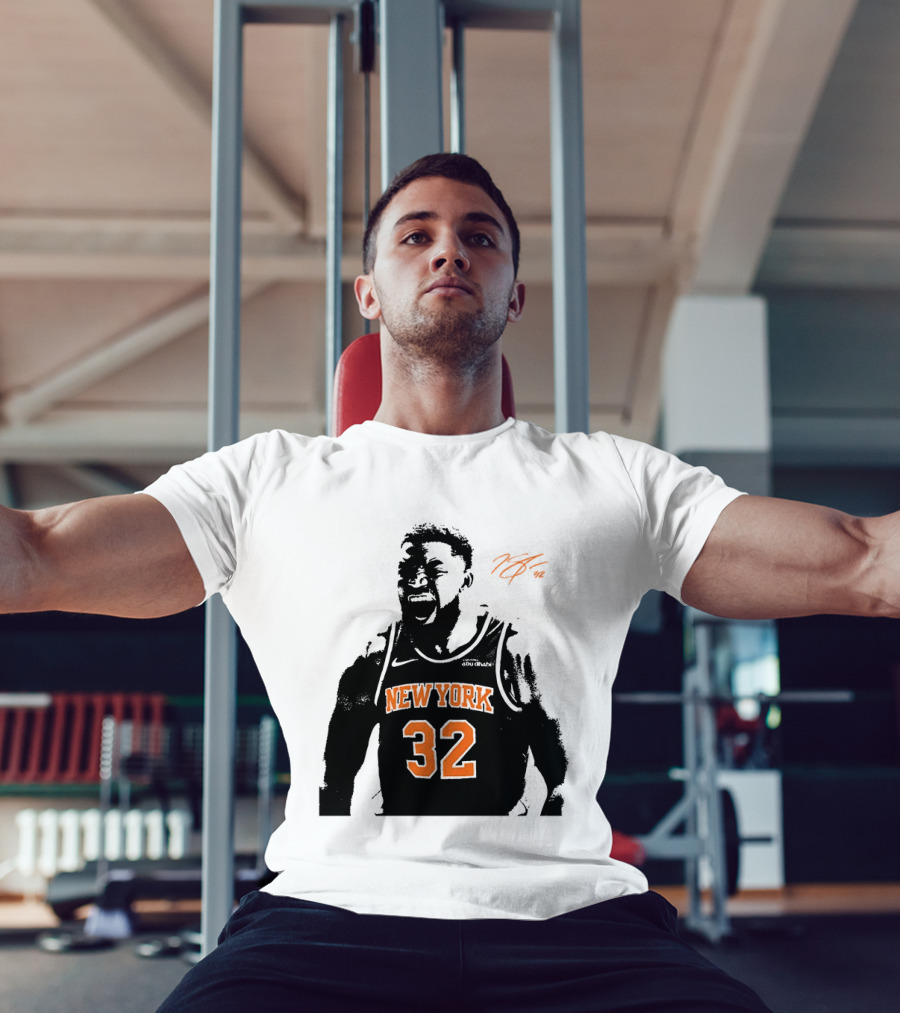Karl Anthony Towns New York 32 Signature Knicks T-Shirt