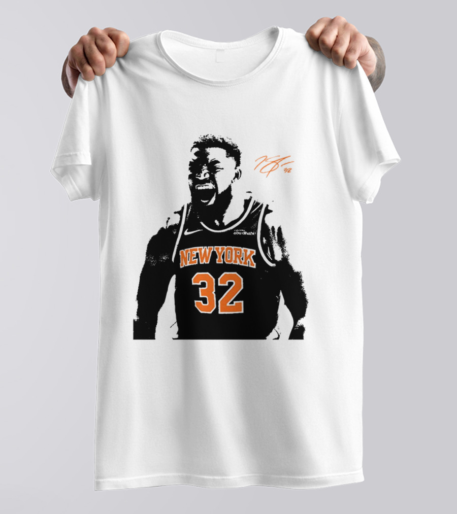 Karl Anthony Towns New York 32 Signature Knicks T-Shirt
