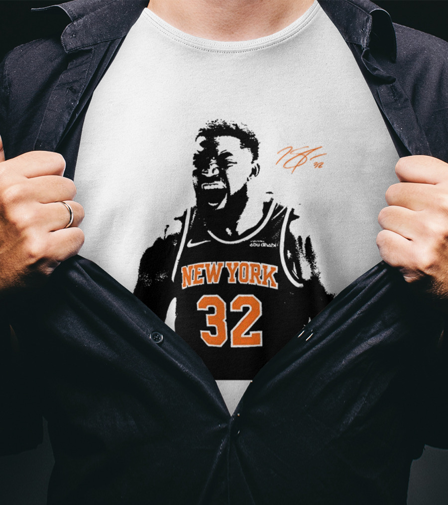 Karl Anthony Towns New York 32 Signature Knicks T-Shirt