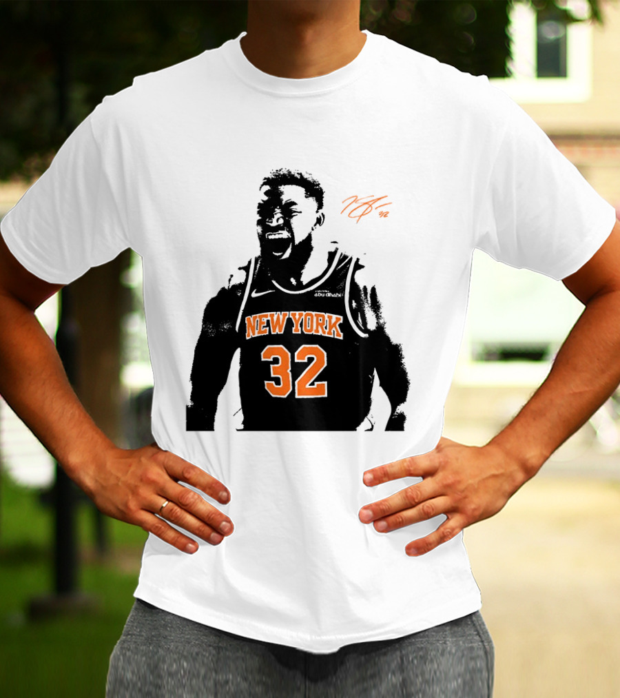 Karl Anthony Towns New York 32 Signature Knicks T-Shirt